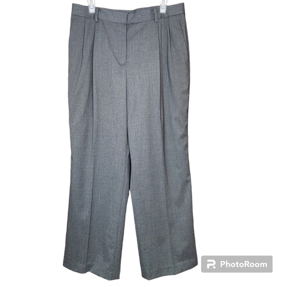 NWT 346 Brooks Brothers Woman’s Wool Blend Plus Size Wide Leg Dress Pants